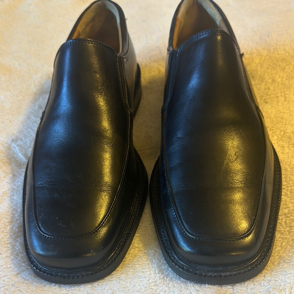 Bostonian Black Leather Slip-On Men's Shoes